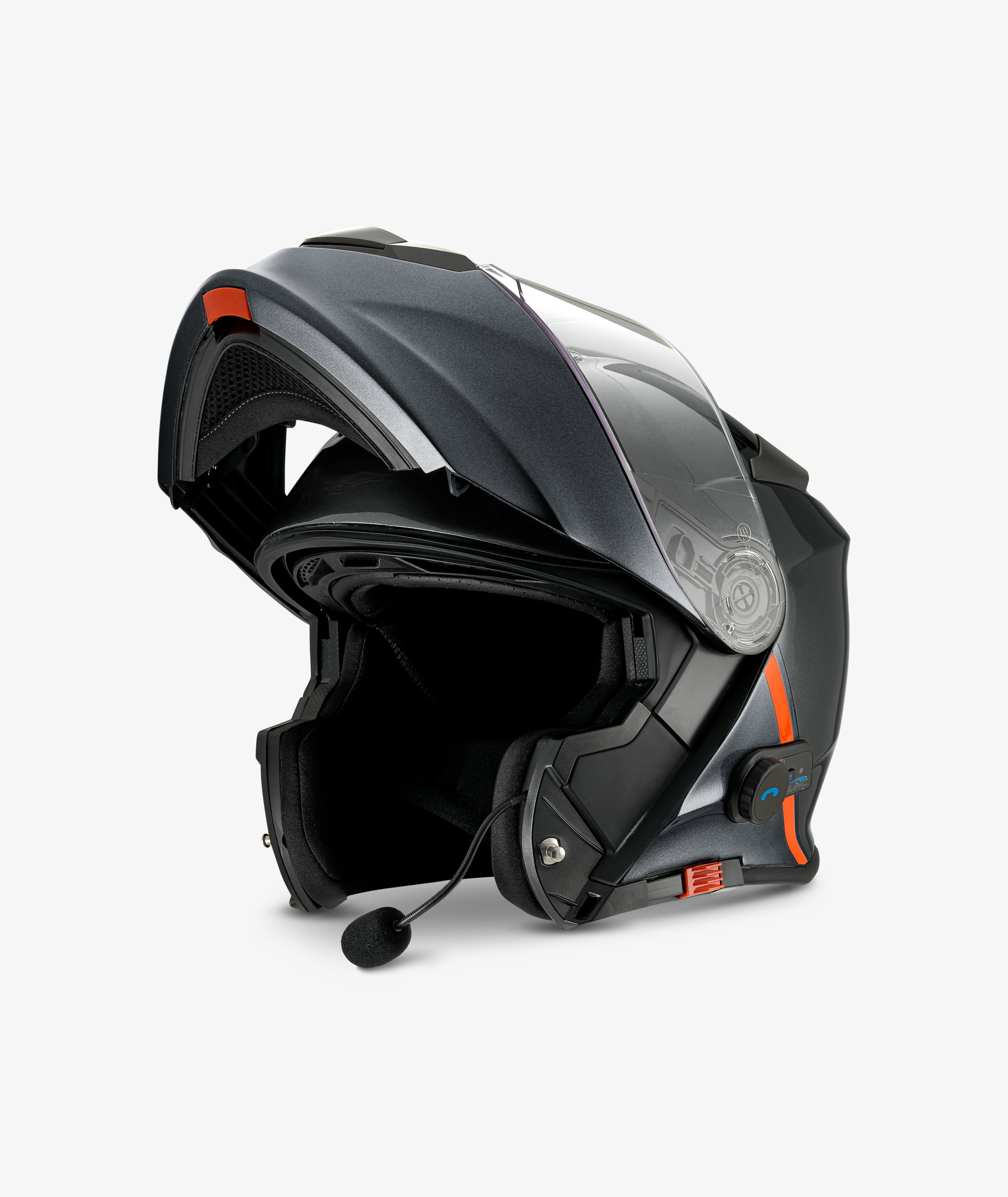 Casco Modulare origine Tecno Con Bluetooth Blinc G2 titanio - TODO PARA TI  Y TU MOTO