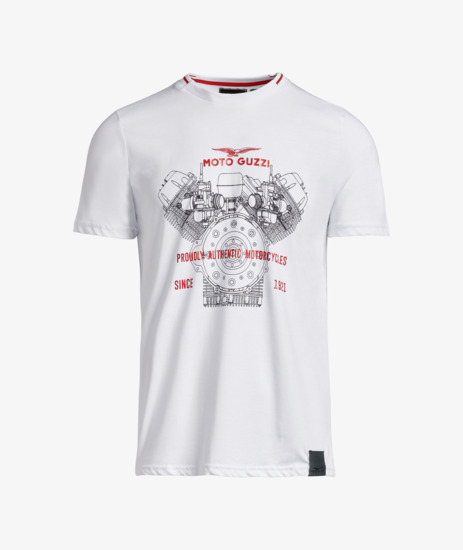 CAMISETA-CLASSIC'GUZZI'BLANCO-H-M