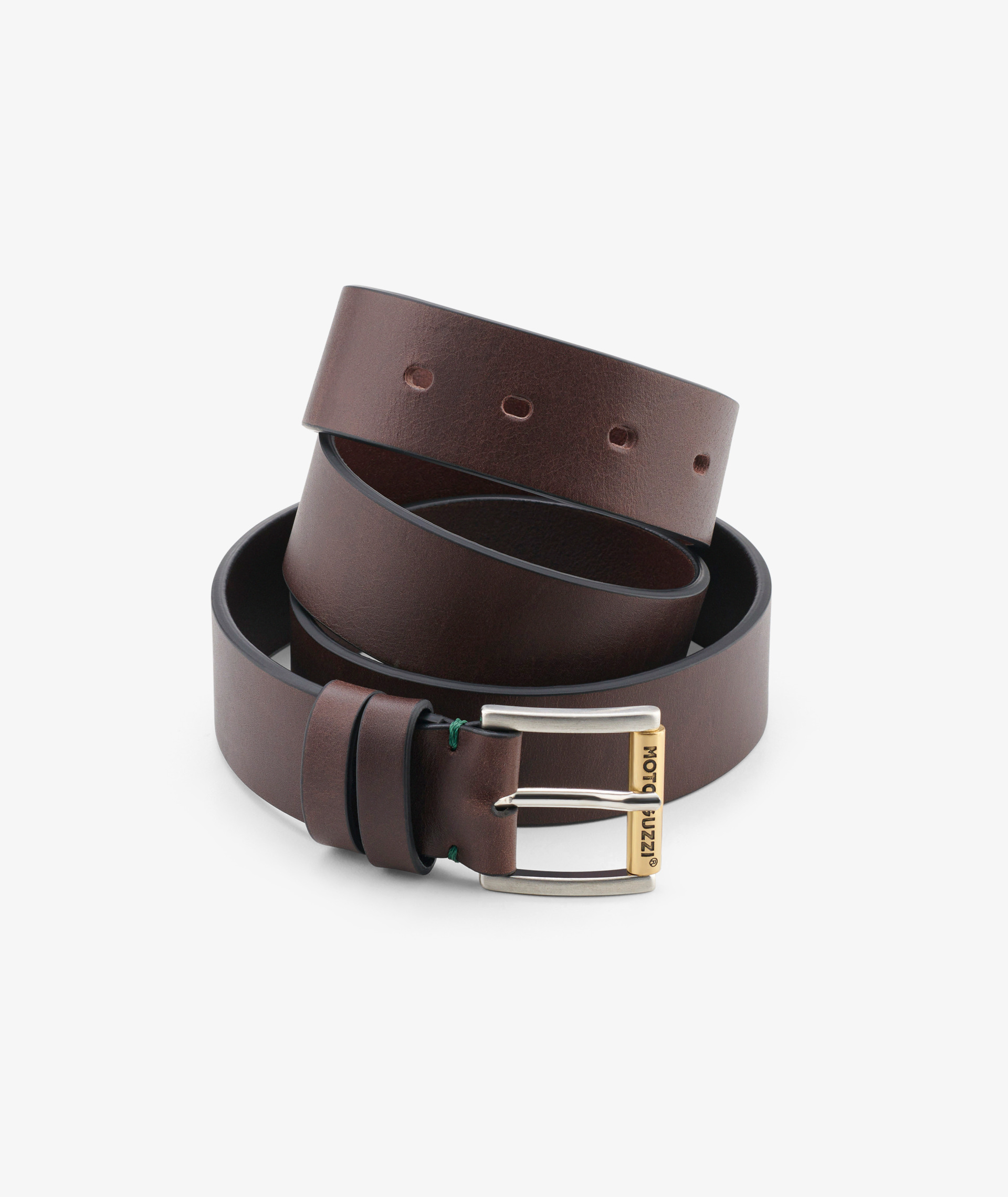 Ceinture en cuir Centenary pour hommes Accessoires a porter Vetements Lifestyle Catalogue complet Moto Guzzi Official Store Motorcycle Vetements Casual et Accessoires