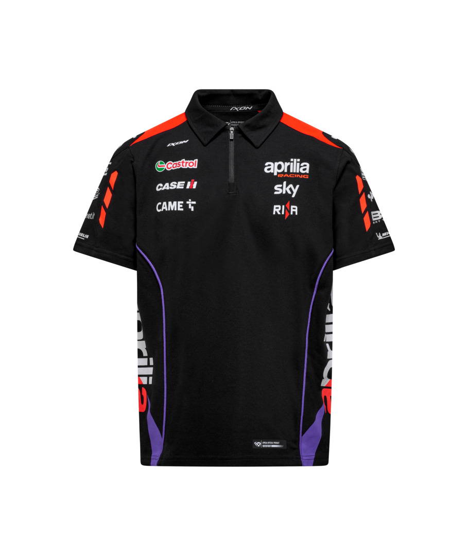 Men s Aprilia Racing Team Replica 2024 polo shirt Polos Lifestyle Apparel Full Catalogue Aprilia Official Store Motorcycle Clothing Casual Clothing and Accessories