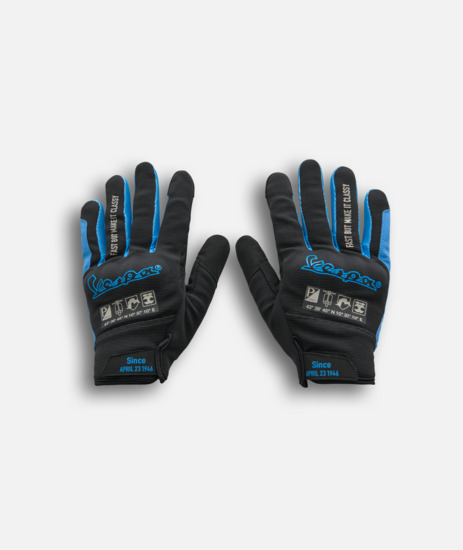 VESPA DEC JET BLACK GLOVES L