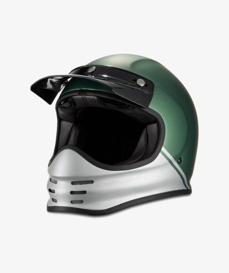 MG ADVEN VINTAGE HELMET GREEN/GREY XS