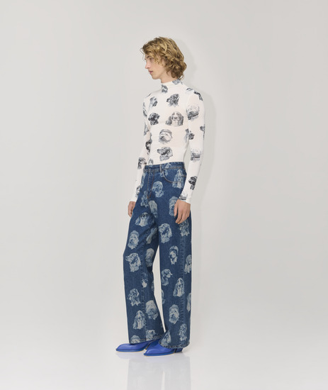 Denim wide leg