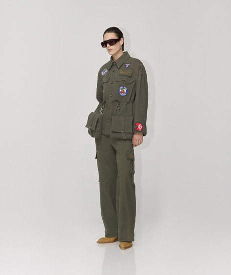 Patches cargo field jacket