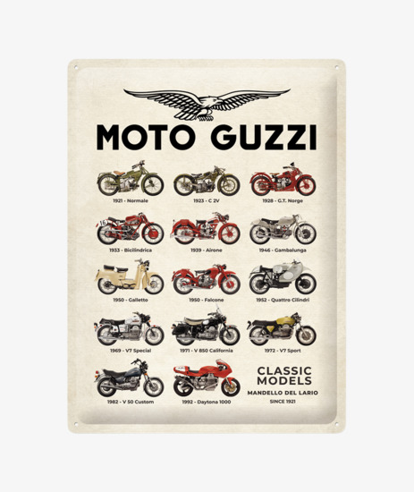 MG TIN SIGN MODEL CHART